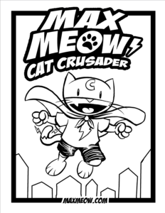 Max Meow Coloring Sheet